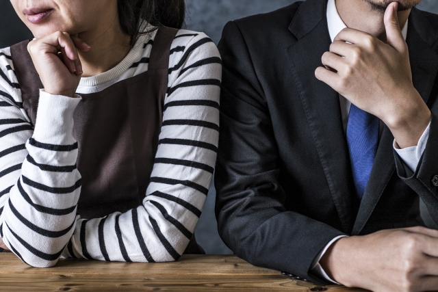 話し合いの出来ない夫婦