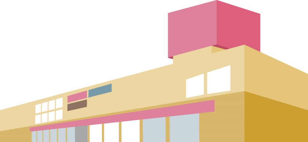 ホームセンターの建物のイラスト